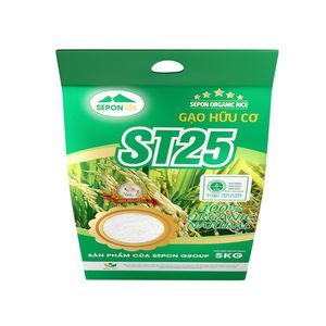 Riz Blanc Biologique à Grains Longs et Texture Ferme SEPON en Gros, Sac de 5kg, Origine Vietnam, Certifié ISO GMP HACCP, 5% de matières grasses - Product Image 5