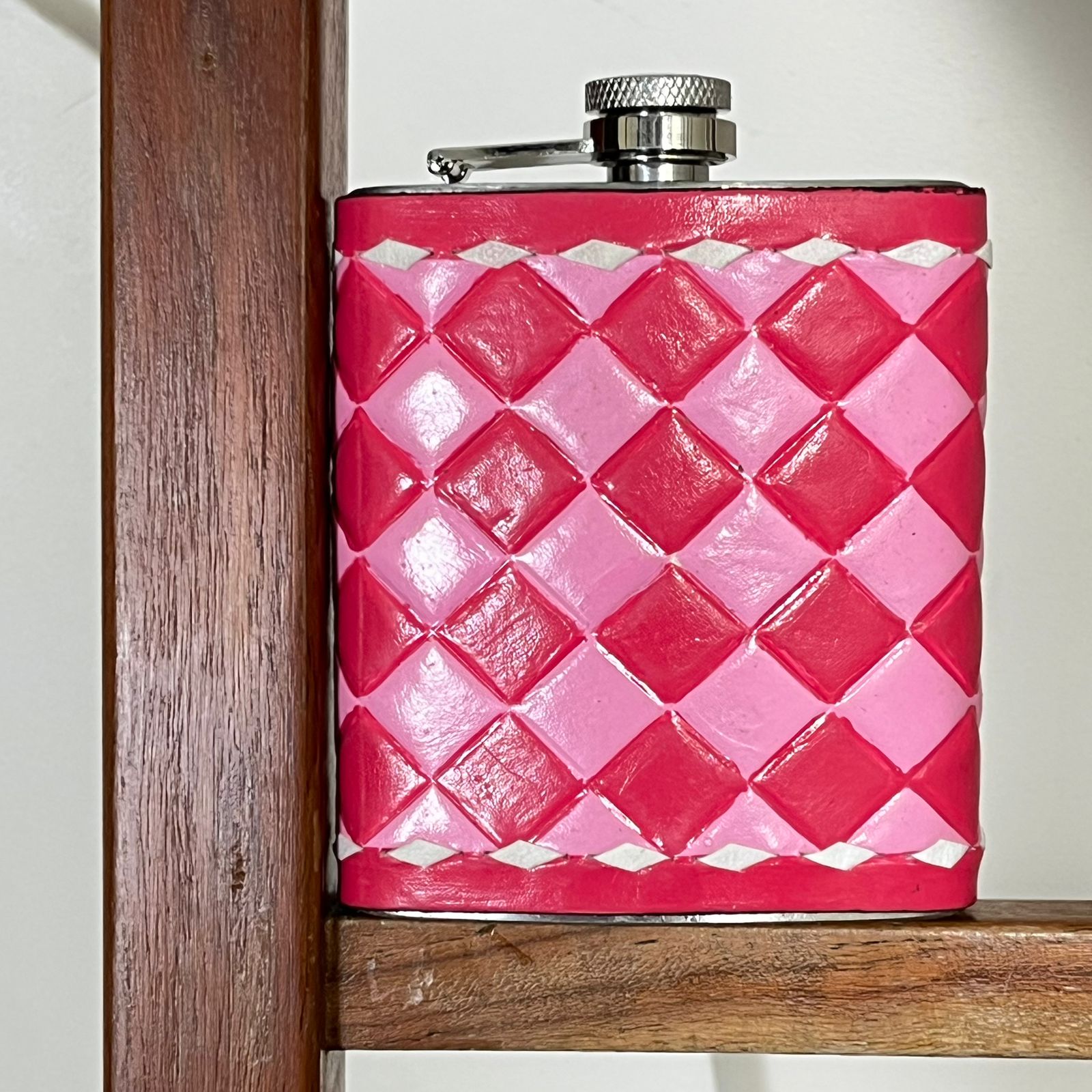 ลายตารางหมากรุกสีชมพู