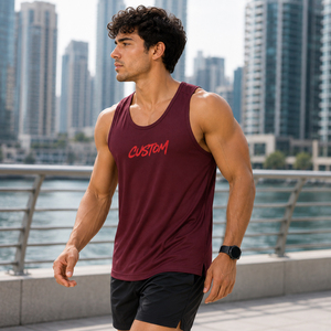 Débardeur Homme Été 2026 en Coton Pur – Maillot de Corps Sportif Sans Manches pour Jeunes, T-shirt Tricoté de Base - Product Image 3