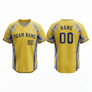 Vêtements de sport en polyester respirant, à séchage rapide, antibactérien, anti-UV, haute performance, uniforme de baseball personnalisé imprimé par transfert thermique - Product Image 4