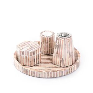 Juego de Bandejas Mubkhar con Incrustaciones de Madreperla Azul, Quemador de Bakhoor Hecho a Mano, Decoración de Lujo para el Hogar en Ramadán y Eid - Product Image 2