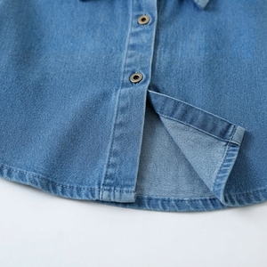 Camisas de Mezclilla de Algodón de Manga Larga de la Mejor Calidad para Hombre, Camisa Casual para Hombre, Más Vendida, con Logotipo Personalizado - Product Image 3