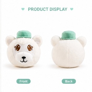 Jolie balle anti-stress en peluche douce, jouet moelleux Kawaii, balle à presser anti-anxiété, jouet sensoriel pour enfants et adultes, format de poche - Product Image 3
