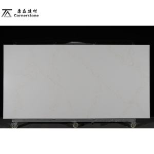 Calacatta White KL6623 Venas Losas de cuarzo artificial 15mm 18mm 20mm y 30mm de espesor Encimeras de <span class=keywords><strong>cocina</strong></span> Piedra de ingeniería - Product Image 1