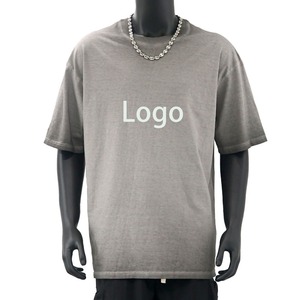 Camiseta Vintage Personalizada para Hombre, de Algodón Puro Ecológico, Cuello Redondo, Color Negro, Lavado Ácido - Product Image 4