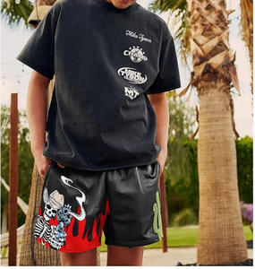 <b>Men</b> s Graphic Print Board Shorts Quick Dry Drawstring Casual Summer Athletic Shorts for <b>Men</b> Mid Waist Short Length Side Pockets - Product Image 5