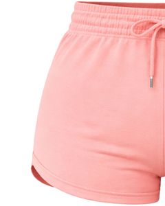 Mustard Women Shorts Elastic Waist <b>Drawstring</b> Casual Gym Shorts Soft Stretch Summer Lounge Shorts Comfortable Daily Wear - Product Image 3