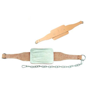 Cinturón de Cuero Genuino para Levantamiento de Pesas, Cinturón de Cadena para Gimnasio y Fitness, Cinturones para Ejercicios de Dipping - Product Image 1