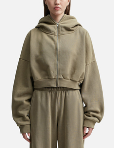 <b>Women</b> Full Zip Oversized <b>Baggy</b> Tracksuit Heavyweight Two Piece Outfit Relaxed Fit Hooded Jacket And Wide Leg <b>Joggers</b> Streetwear - Product Image 4