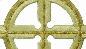 Parche masónico hecho a mano con hilo de oro, insignia bordada con cruz celta, accesorios de regalia personalizados para uniformes y chaquetas. - Product Image 5