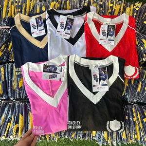 เสื้อยืดลายการ์ตูนมิกกี้น่ารักสำหรับผู้หญิง-ผ้าฝ้ายเนื้อนุ่มระบายอากาศได้ดีสไตล์ลำลองเหมาะกับกางเกงยีนส์กระโปรงกางเกงขาสั้น - Product Image 6