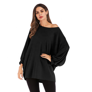 T-shirt long pour femme, tendance, coupe oversize, épaules tombantes, style décontracté, hip-hop, anti-chic - Product Image 2