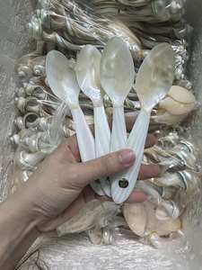 Cuchara de Nácar Reutilizable de Alta Calidad, Cuchara para Caviar, Cuchara de Concha Marina para Restaurantes, Hecha a Mano, Decorativa, Regalo Ideal - Product Image 3