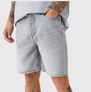 Breathable Eco-Friendly Plain Denim <b>Jeans</b> <b>Shorts</b> <b>Men</b> Jorts Lightweight Waterproof Windproof Summer Casual Custom Logo - Product Image 3