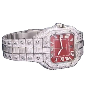 Calidad de exportación de lujo clásico moda Moissanite reloj hecho a mano personalizado colores cuarzo banda de acero inoxidable MOVIMIENTO automático - Product Image 2