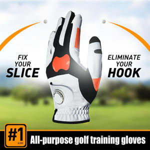 Gants de golf d'extérieur personnalisés avec logo, qualité supérieure, en cuir véritable, imperméables, antidérapants, respirants, avec fermeture éclair - Product Image 4