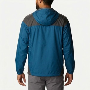 Men's Hooded <b>Lightweight</b> Windbreaker <b>Jacket</b> Full Zip Color Block <b>Running</b> Track <b>Jacket</b> Casual Sports Outdoor Training Activewear - Product Image 2