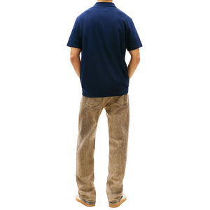 Polo en maille gaufrée pour homme, coupe classique, option personnalisée, respirant, texturé, décontracté, haut de gamme – Meilleure vente - Product Image 2