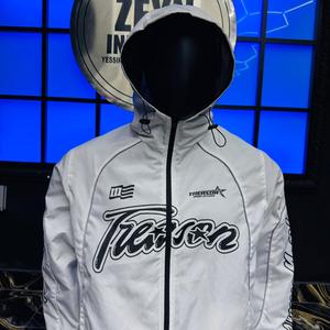 Sudadera con capucha cortavientos de algodón 100% personalizada, diseño de moda bordado oversize de invierno, con cremallera, estilo streetwear de Zeyn Industry - Product Image 3