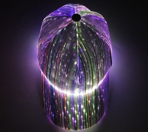 Hot Sale New LED Fiber Optic <b>Light</b>-Up Baseball Cap Casual Summer Button Hip-Hop Bar <b>Disco</b> <b>Party</b>-Couple Rave Music Festival - Product Image 5