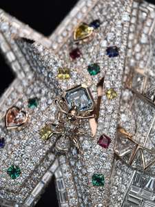 Luxury Gold Plated Star Moissanite Pendant 925 <b>Silver</b> Themed <b>Charm</b> Party Jewelry Women's - Product Image 5