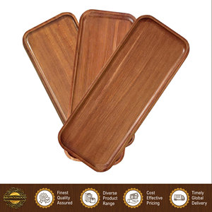 Juego de Bandejas de Servir de Madera de Acacia de Lujo, Ecológicas y Hechas a Mano con Diseño Único para Charcutería/Aperitivos/Galletas/Quesos - Product Image 5