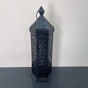 Artisan Design Moroccan Style Black Iron Handmade <b>Lantern</b> <b>Candle</b> <b>Holder</b> for All Occasions Home Decor - Product Image 3