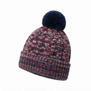 Unisex Vintage Jacquard Beanie Contrast English Letter 100% Polyester Reversible <b>Warm</b> Autumn Winter <b>Hat</b> OEM Wholesale - Product Image 5