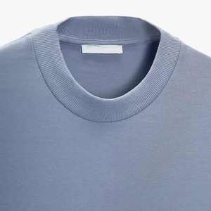 Short Sleeve Round O Neck Men Clothing Plus Size Boxy Fit T-Shirts Breathable Heavyweight Blank Custom Logo Plus Size T Shirts - Product Image 3