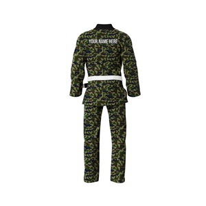 Uniforme de Taekwondo Professionnel Premium Arme Green en Coton Léger Antidérapant pour Compétition Poomsae, Ensemble Dobok Arts Martiaux GOLDEN - Product Image 2