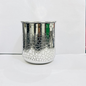 Vases à bougies en acier inoxydable de luxe en gros avec couvercles, résistants à la chaleur, ronds, en métal, pour bougies à la cire de soja, fabrication de bougies parfumées DIY - Product Image 5
