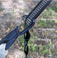 Hamac en nylon léger personnalisable de haute qualité, design industriel, marque personnalisée, portable, pour le camping en plein air