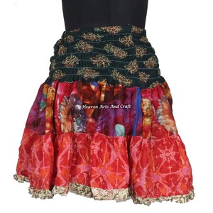 Gypsy Hand Made Patch Work Mini Rara <b>Skirt</b> Hippy Boho Festival Boho Stylish Multi Color Patch Cotton Mini Sexy <b>Skirt</b> For Summer - Product Image 6