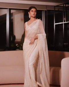 Blusa de Saree Sin Coser de Organza Suave y Pesada, Estilo Bollywood, Ligera y de Alta Calidad, Marca Fatema Fashion KFMANJARI - Product Image 2