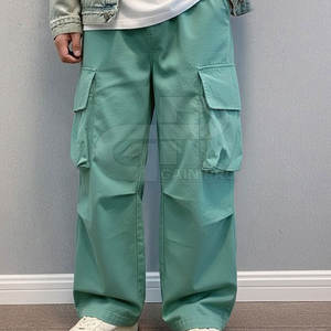 กางเกงคาร์โก้แฟชั่นผู้ชายสไตล์สตรีทแวร์ ลุคเท่ห์ ผ้าใส่สบาย เหมาะสำหรับชุดลำลองและใส่ในชีวิตประจำวัน - Product Image 2