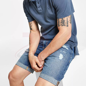 Custom Men Regular Fit Plain Denim Shorts Premium <b>Jean</b> Shorts Wholesale Factory Production Summer Style 100% Cotton - Product Image 5