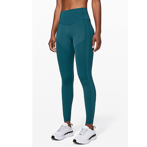 Leggings de yoga pour femmes en tissu tricoté doux et respirant, avec taille mi-haute - Product Image 3