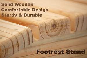 Wooden Footrest Under <b>Desk</b> Ergonomic Foot Rest <b>Stool</b> for Office Chair Computer <b>Desk</b> Home Office Leg Support Platform - Product Image 5