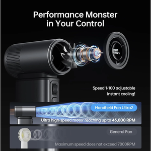 พัดลมมือถือจิซูไลฟ์ อัลตร้า 2 สีน้ำตาลอ่อน - Product Image 6