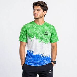Camiseta Deportiva RONAL SPORTS para Hombre, Lavado Ácido, Manga Corta, Absorbe la Humedad, Estampada, Cuello Redondo, Corte Regular, 100% Poliéster Sublimado - Product Image 3