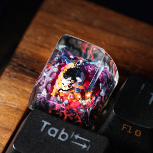 Keycaps Artisanat Forêt Mystique, Keycaps Artisanat Personnalisé, Keycaps Anime Mignons, Keycaps Verts, Ensemble de Keycaps, Keycaps en Bois - Product Image 5