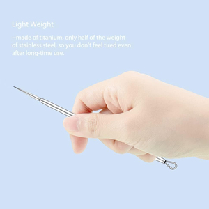 Rose Gold Color Pointed Tip & Shape Pimple Extractor Face Blackhead Comedone <b>Remover</b> Beauty Instruments High Quality Low MOQ - Product Image 4