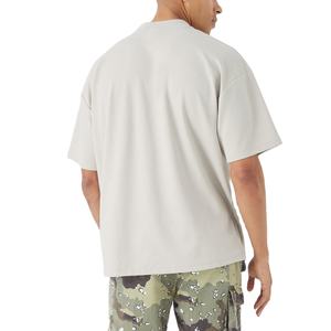 Comprar camiseta personalizada nueva para hombre, camiseta de algodón grueso de 300 g/m², oversize, con hombros caídos, estilo streetwear, corte holgado, 2026 - Product Image 4