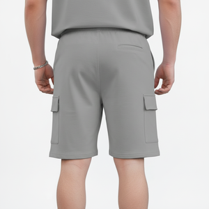 Ensemble de survêtement unisexe en coton tricoté 100 % respirant et écologique pour l'été – Tenue décontractée légère de couleur unie pour le sport - Product Image 5