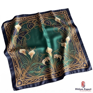 Écharpes carrées personnalisées légères, accessoires de mode haut de gamme, fabricant OEM ODM, produits textiles personnalisés de Maurice, approvisionnement en gros - Product Image 6