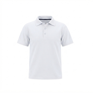 Premium Boys High School Uniform Jersey <b>Polo</b> Shirt for Children | Plain <b>Orange</b> 100% Polyester Machine Wash - Product Image 2