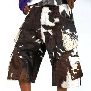 High Professional Product Casual Cowhide Leather Shorts Elastic Waist Lightweight New Style Latest Arrival Eco-Friendly - Product Image 4