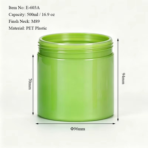 ขวดพลาสติกขนาด 16.9 ออนซ์ 500 มล. สีเขียวส้ม วัสดุ PET ทรงกระบอก ฝาปิดแบบตรง สำหรับบรรจุภัณฑ์ครีมบำรุงผิว ครีมทาผม และเครื่องสำอาง - Product Image 5