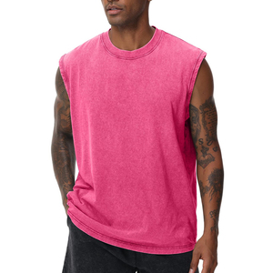 Chemises sans manches respirantes pour hommes de haute qualité personnalisées, vente chaude de chemises sans manches en jersey de coton pour hommes - Product Image 2