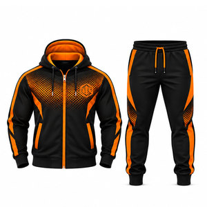 Conjunto Deportivo de Lujo para Hombre |   Chaqueta Deportiva Moderna y Pantalones Jogger |   Invierno 100% Poliéster Ligero y Transpirable - Product Image 1